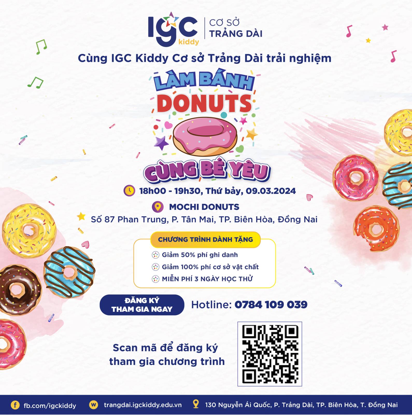 WORKSHOP "LÀM BÁNH DONUTS CÙNG BÉ YÊU"