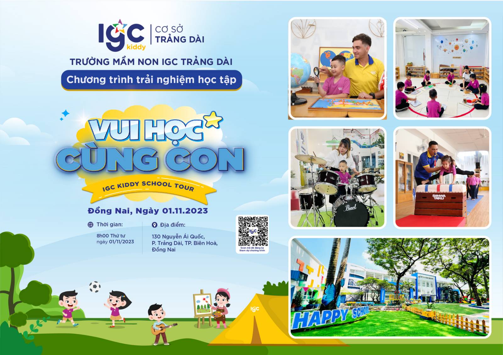 CHƯƠNG TRÌNH “VUI HỌC CÙNG CON” DÀNH CHO CÁC BÉ ĐỘ TUỔI MẦM NON