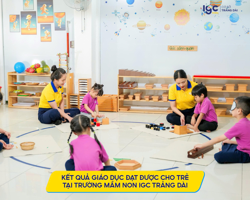 Kết quả giáo dục đạt được cho trẻ tại Trường Mầm non IGC Trảng Dài