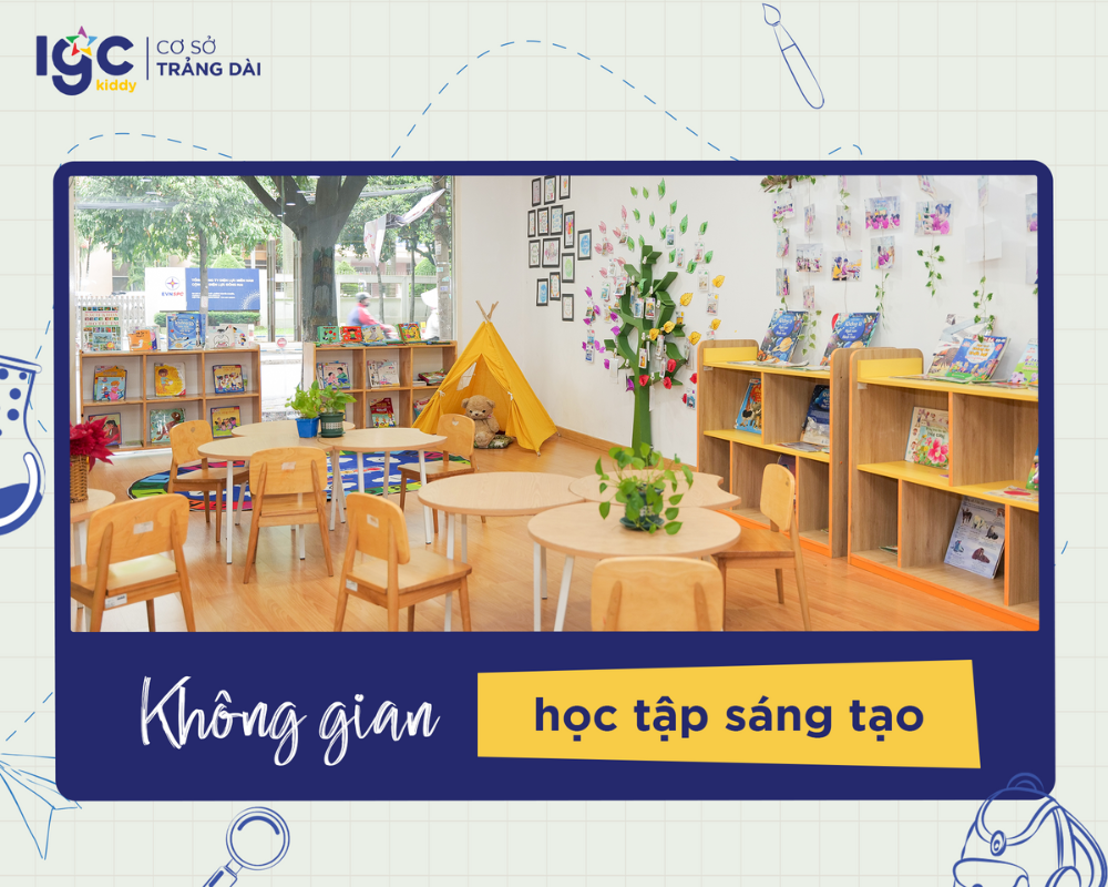 Không gian học tập tại IGC Kiddy cơ sở Trảng Dài